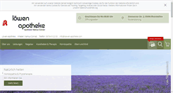 Desktop Screenshot of loewen-apotheke.com